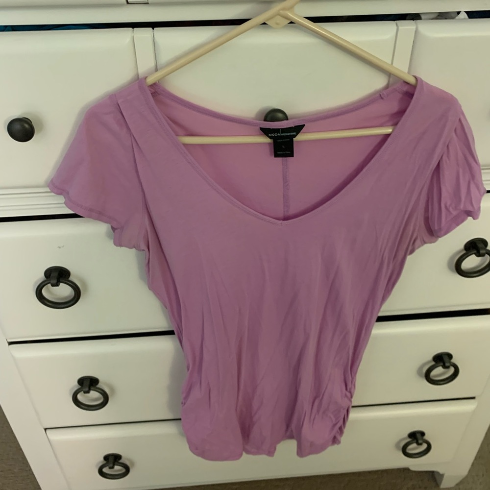 Size large purple tshirt!